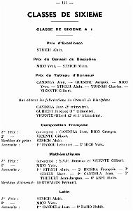 DISTRIBUTION DES PRIX 1959 60 LYCEE LAMORICIERE (124) DE PIERRE SOTO